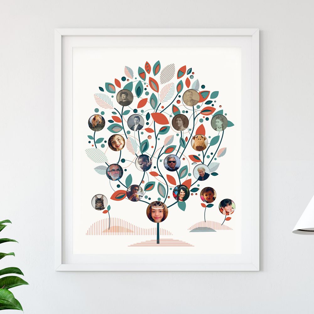 Autres décorations murales - Affiche L'Arbre généalogique personnalisable - PAPPUS ÉDITIONS