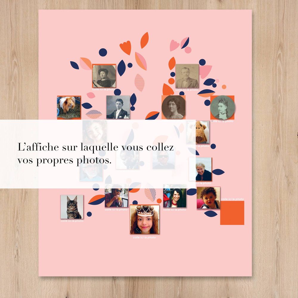 Autres décorations murales - Affiche L'Arbre généalogique personnalisable - PAPPUS ÉDITIONS