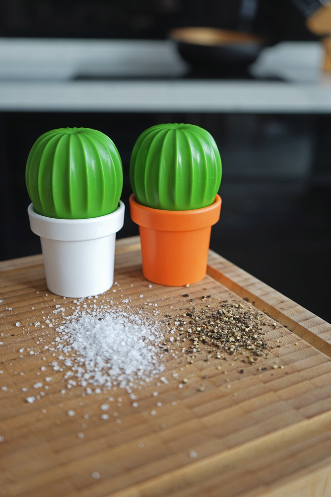 Caskets and boxes - Coral Salt and Pepper Shaker - Ocean Kitchen Collection: Eco-Friendly Materials 100% recyclable - QUALY DESIGN OFFICIAL