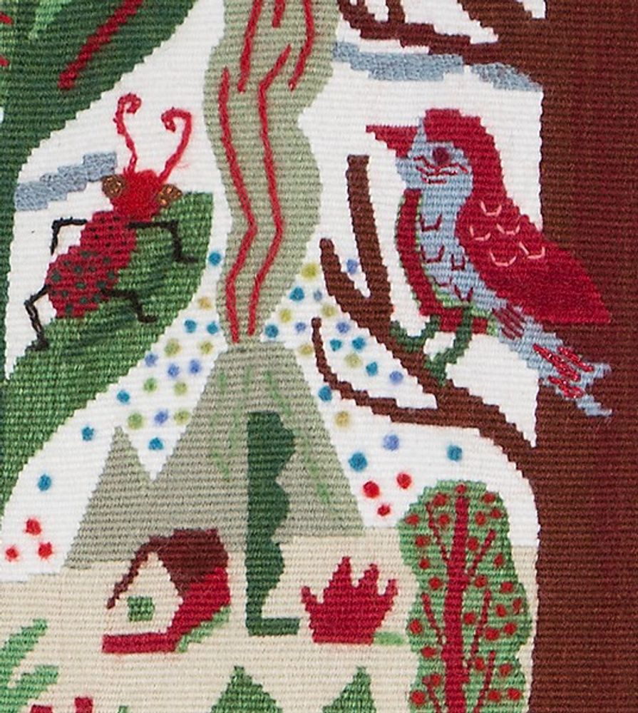 Other wall decoration - Tapisserie d'Aubusson "En Forêt" tissée main en laine - ATELIER CC BRINDELAINE