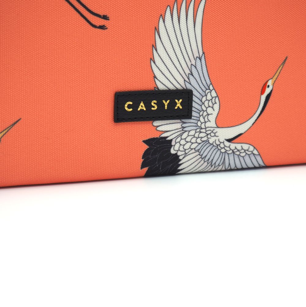 Travel accessories - Laptop sleeve Macbook 13": Coral Cranes - CASYX
