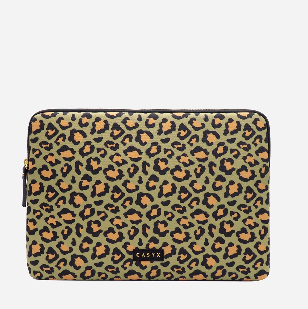 Range-tout - Sacoche / housse d'ordinateur iPad : Olive Leopard - CASYX