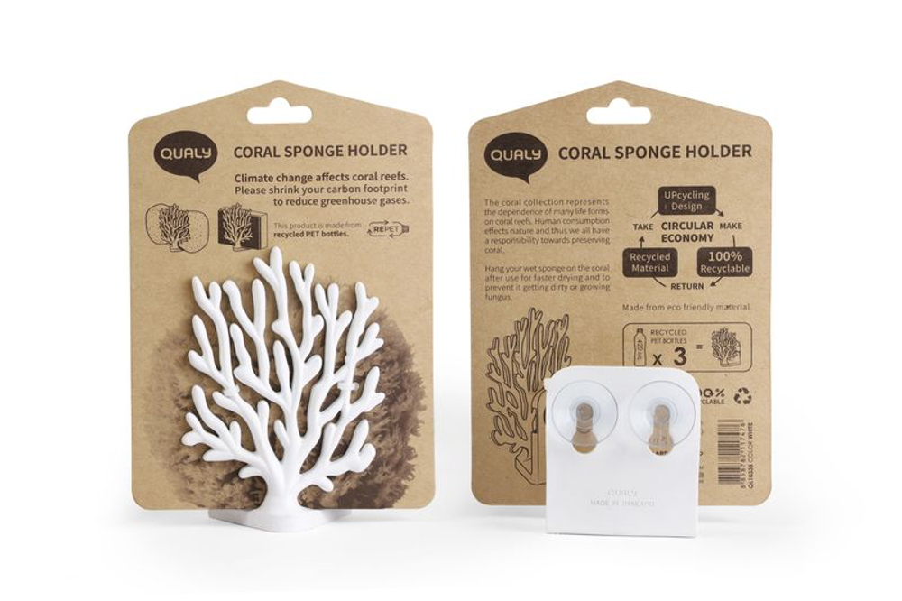 Autres décorations murales - Porte-éponge lapin : Everyday Houseware Kitchen Bath Eco Living Collection 100% recyclable. - QUALY DESIGN OFFICIAL