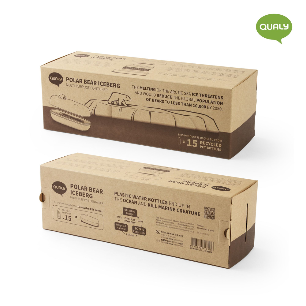 Stationery - Willy Whale Multiple Container : Iceberg Kitchen Collection: Eco-Friendly Materials 100% recyclable - QUALY DESIGN OFFICIAL