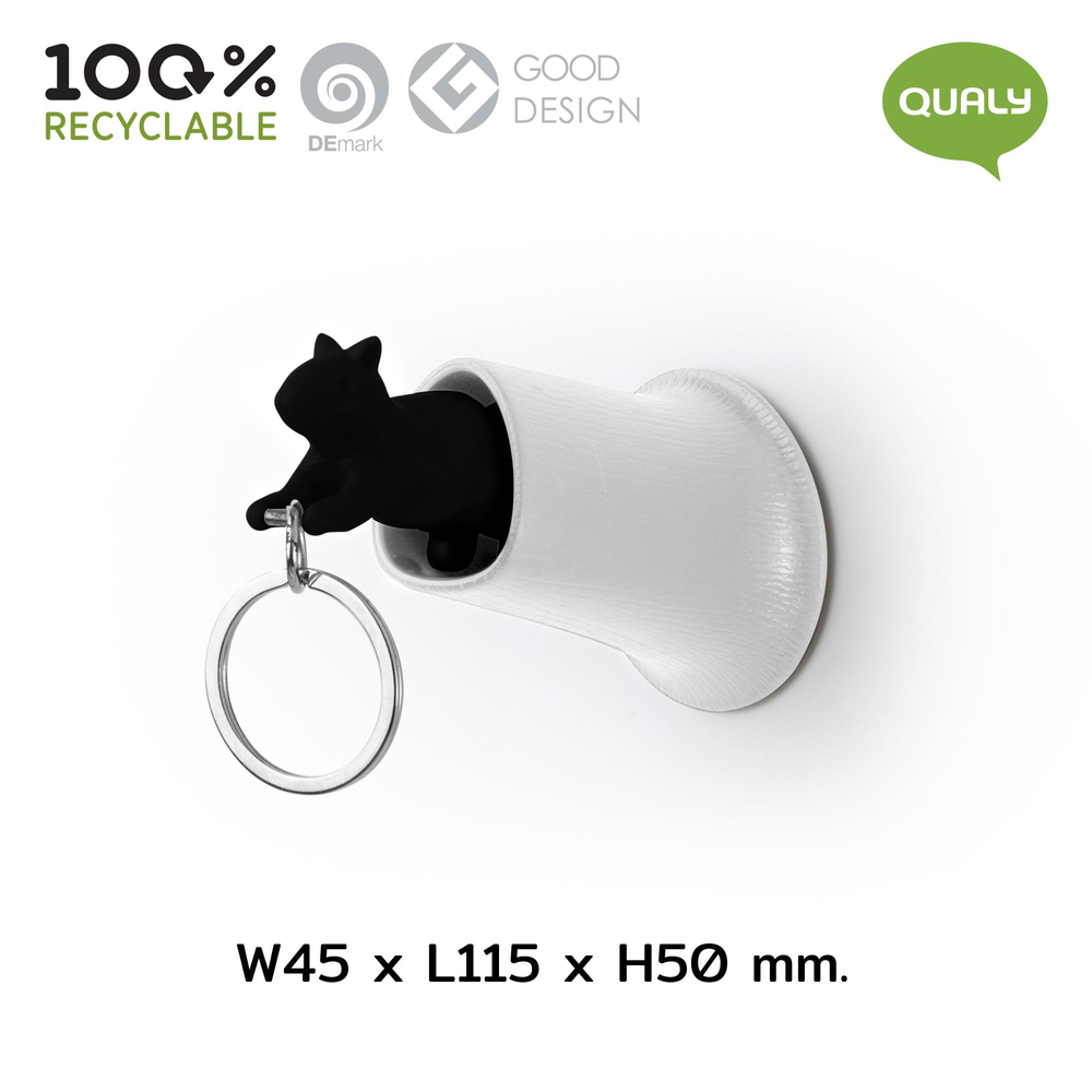 Children's decorative items - Polar Bear Keyring : Iceberg Collection Organizer Keys White Bear - QUALY DESIGN OFFICIAL