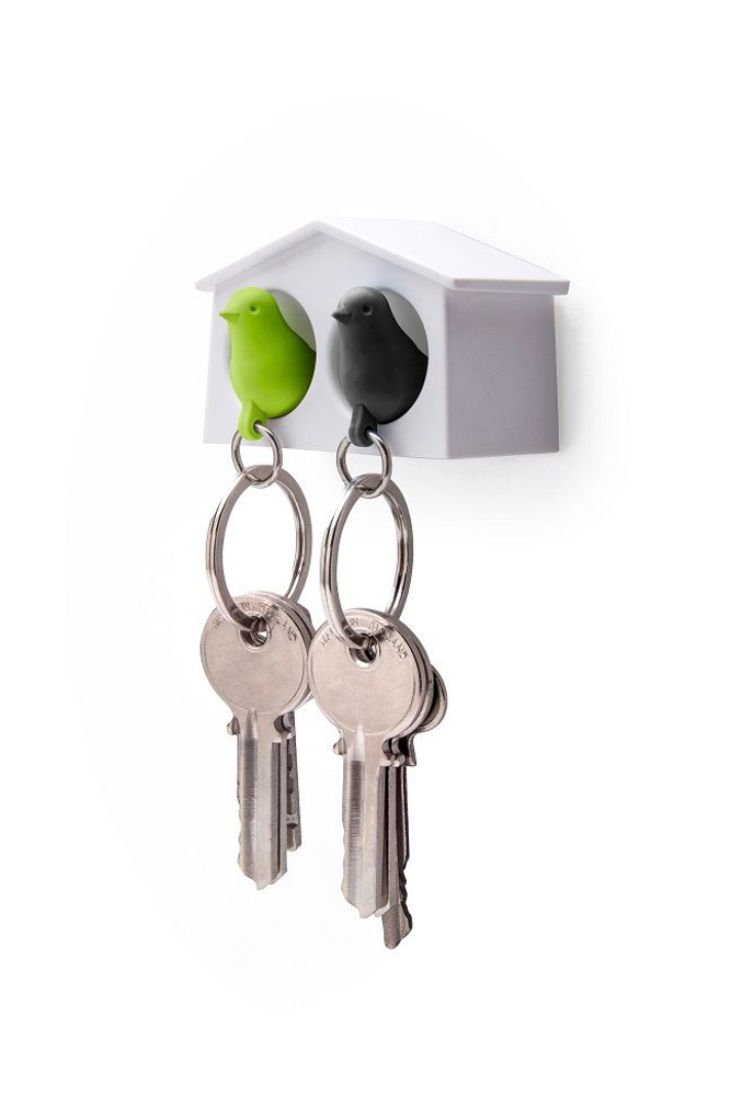 Children's decorative items - Polar Bear Keyring : Iceberg Collection Organizer Keys White Bear - QUALY DESIGN OFFICIAL