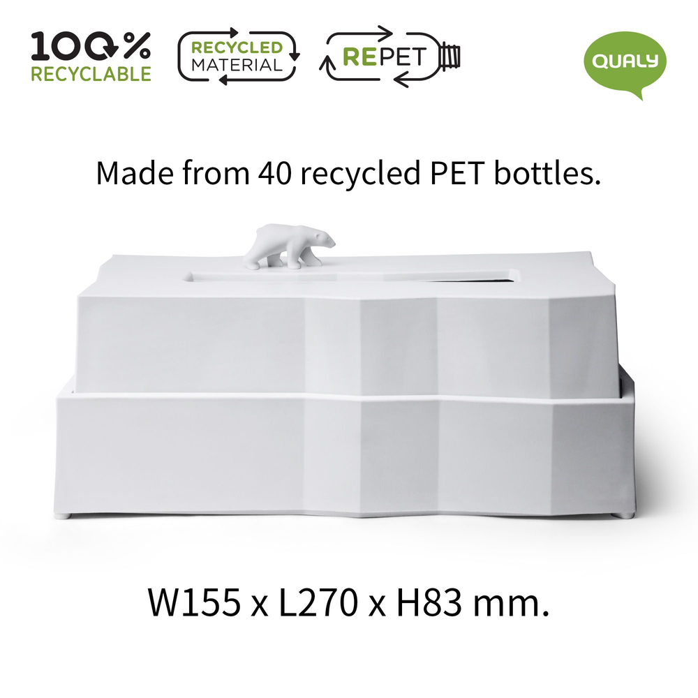 Outdoor space equipments -  Polar Bear Iceberg Facial Tissue Holder : Iceberg Kitchen Collection: 100% recyclable environmentally friendly materials Bathroom. - QUALY DESIGN OFFICIAL