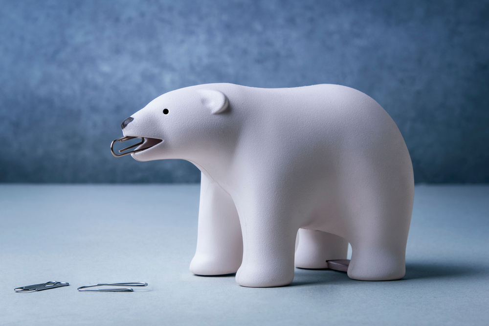 Stationery - Polar Bear Iceberg Container: Iceberg Kitchen Collection: Organizer 100% recyclable environmentally friendly materials - QUALY DESIGN OFFICIAL