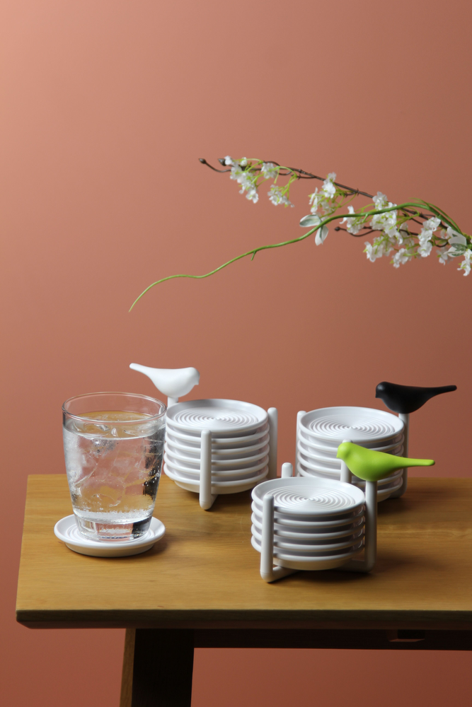 Sets de bureaux  - Mugue/Moineau en verre - Ustensiles de cuisine : verre de fête, théière et cafetière 100% recyclable - QUALY DESIGN OFFICIAL