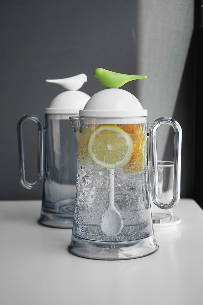 Sets de bureaux  - Mugue/Moineau en verre - Ustensiles de cuisine : verre de fête, théière et cafetière 100% recyclable - QUALY DESIGN OFFICIAL