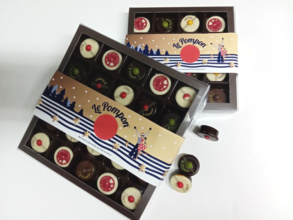 Chocolate - Milk Chocolate with salted butter caramel - CHOCOLATERIE LE POMPON