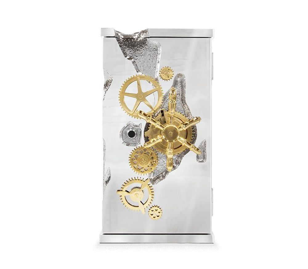 Unique pieces - MILLIONAIRE SILVER Luxury Safe - BOCA DO LOBO