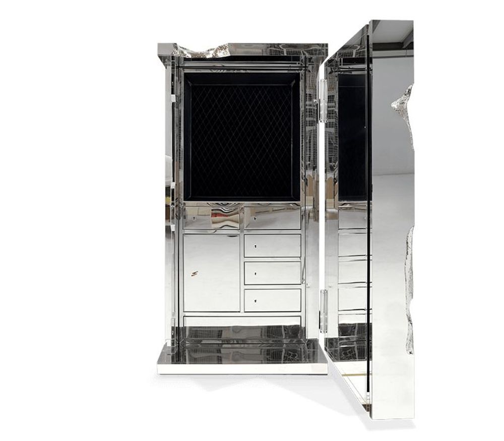 Unique pieces - MILLIONAIRE SILVER Luxury Safe - BOCA DO LOBO