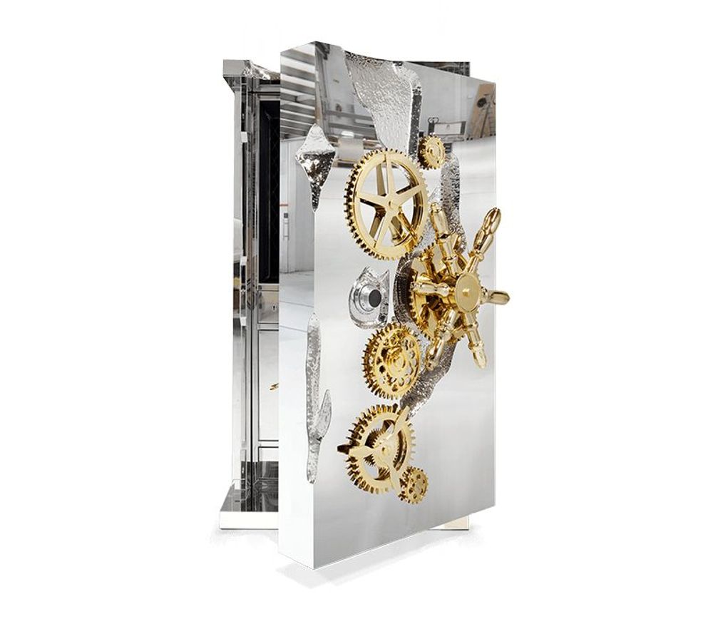 Unique pieces - MILLIONAIRE SILVER Luxury Safe - BOCA DO LOBO