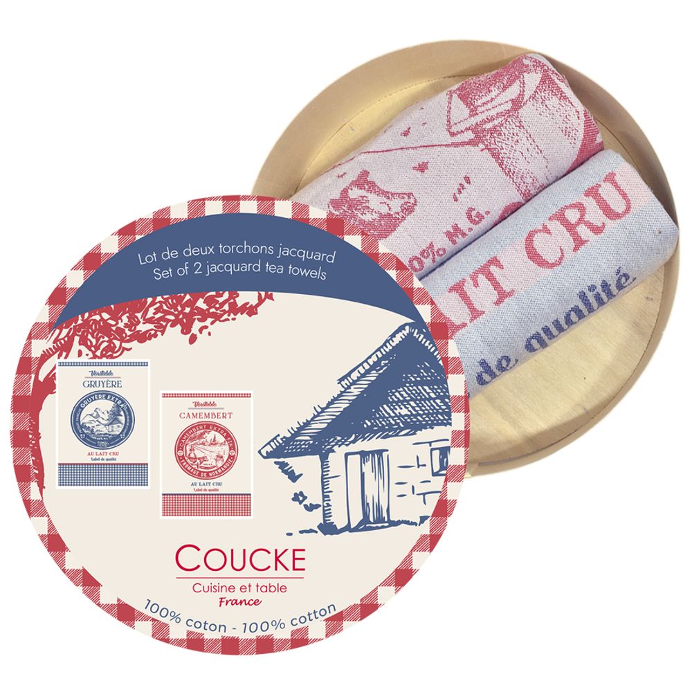 Torchons textile - Fromages / Lot cadeaux - COUCKE