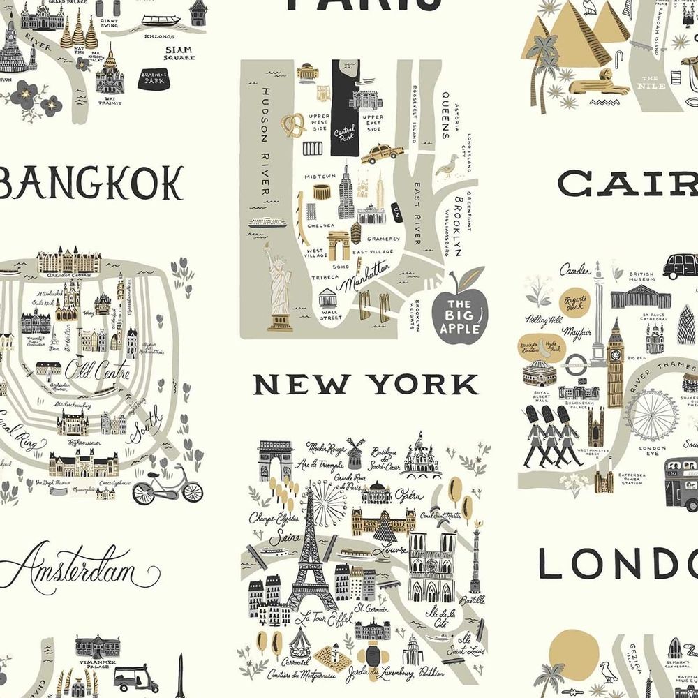 Wallpaper - City Maps Wallpaper - ETOFFE.COM