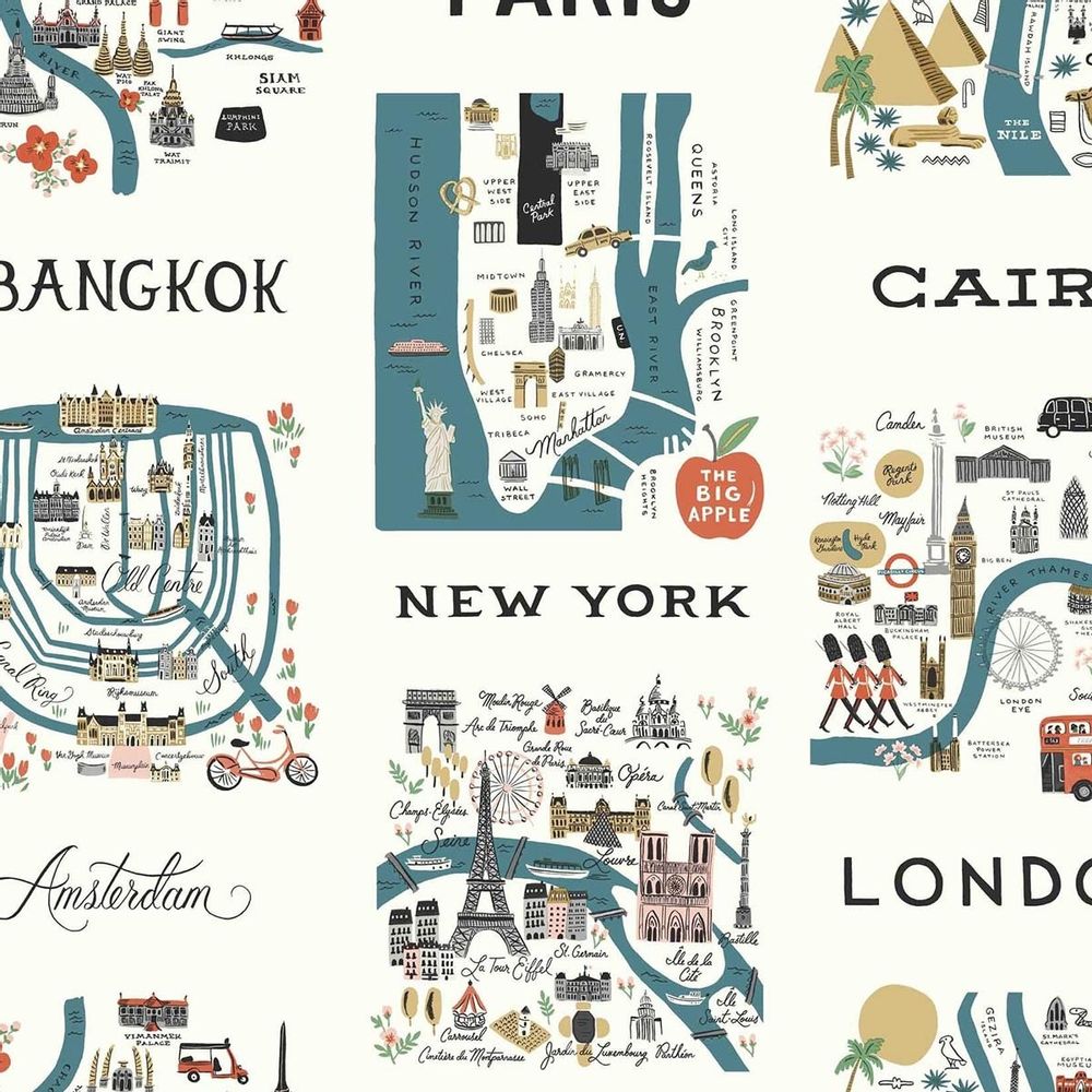 Wallpaper - City Maps Wallpaper - ETOFFE.COM