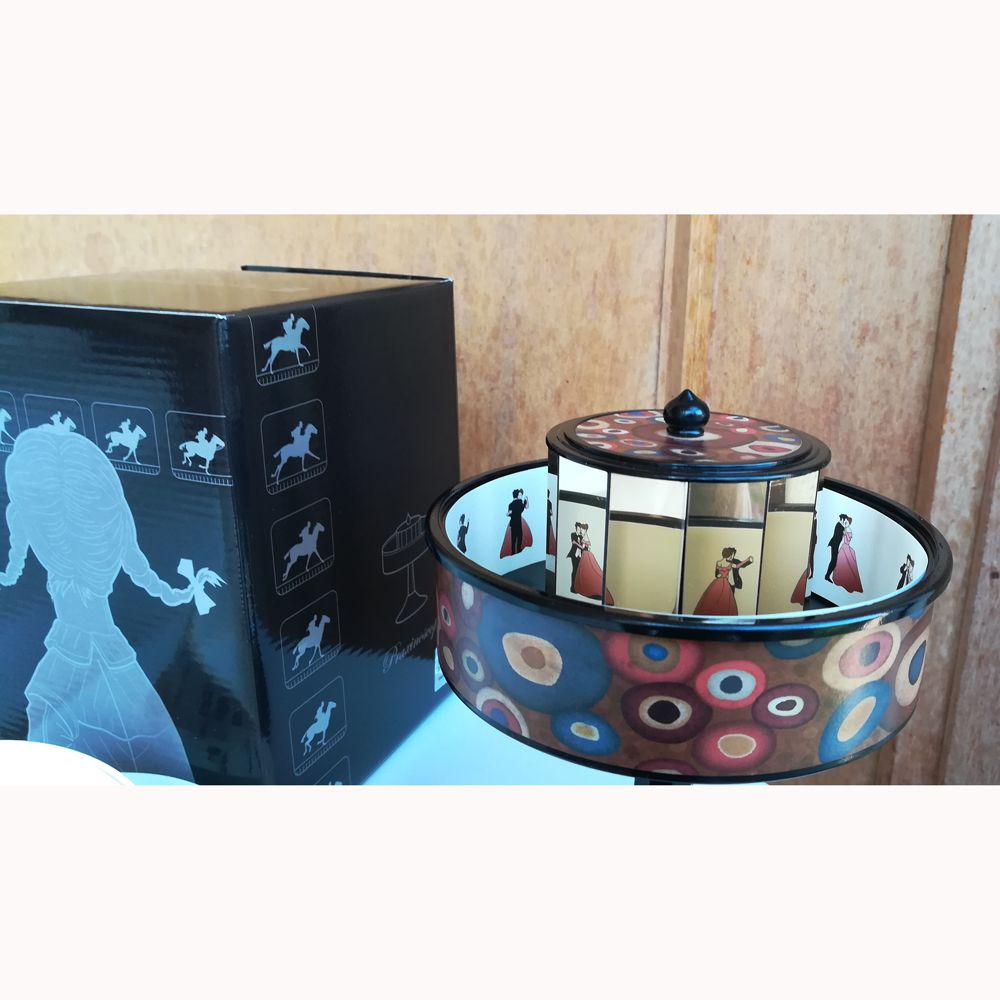 Cadeaux - Praxinoscope Miniature « Vienne » Brun. Base noire - HEMISFERIUM