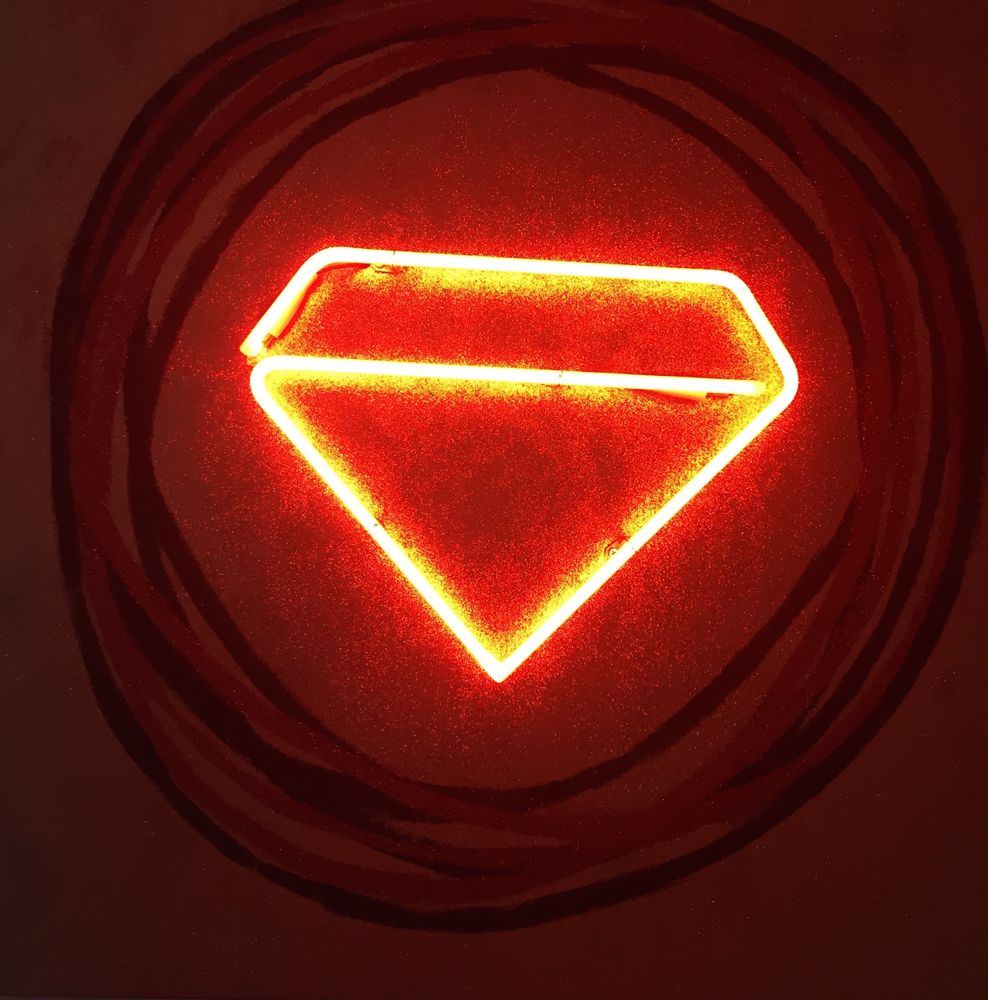 Paintings - neon light table - CAROLINE BAUP