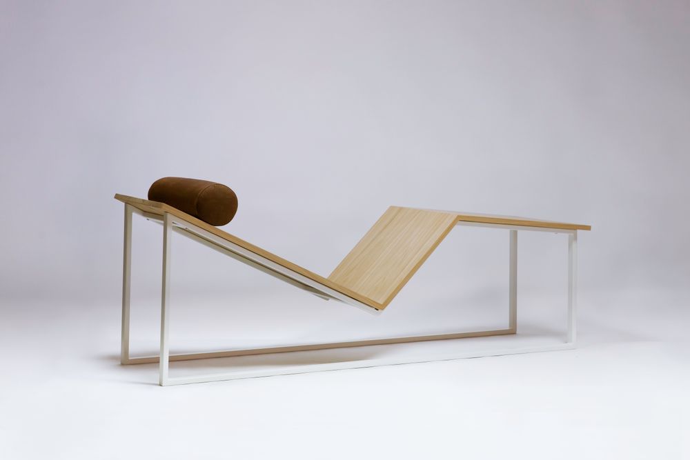 Chaises de jardin - Chaise longue en chêne de Bourgogne massif - MR LOUIS