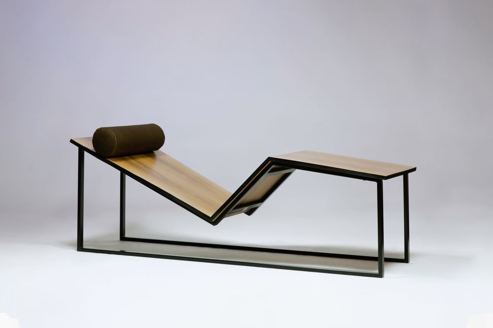 Chaises de jardin - Chaise longue en noyer massif français - MR LOUIS