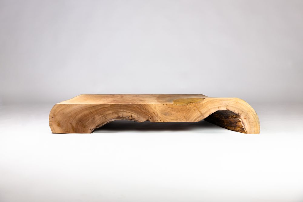 Tables basses - Table blasse en bois de platane massif de Provence - MR LOUIS