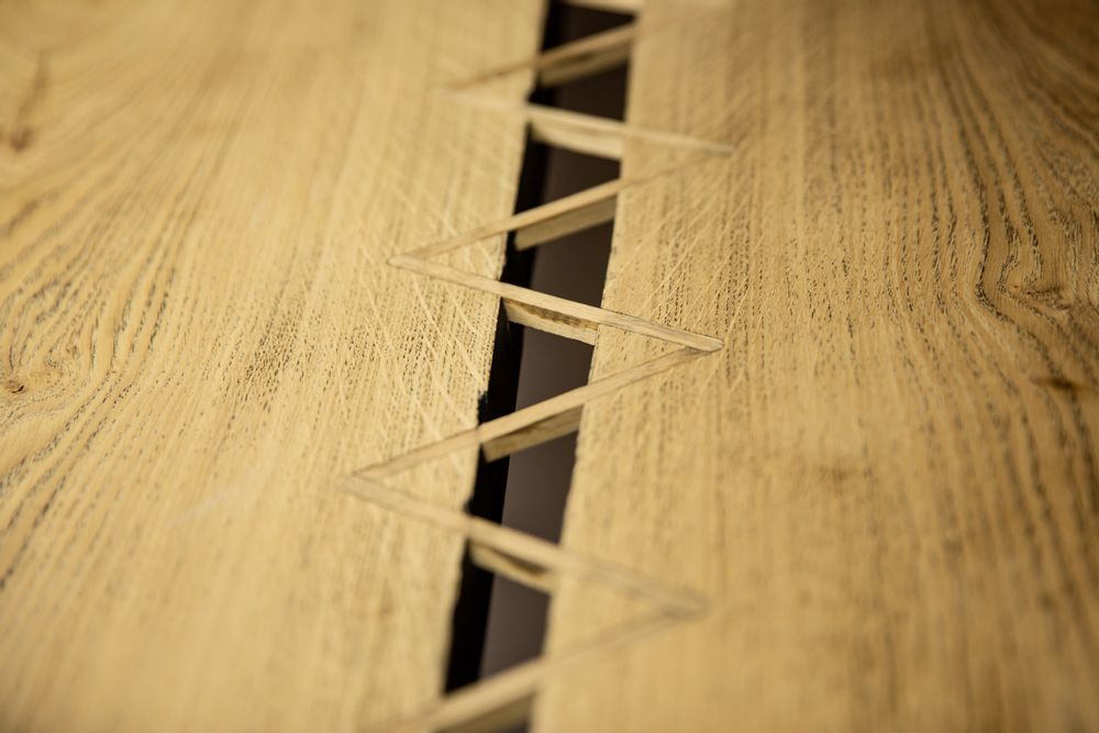 Tables basses - Table basse avec couture en hêtre - MR LOUIS