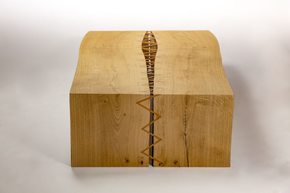 Design objects - Coffee table with stitching in itauba - MR LOUIS