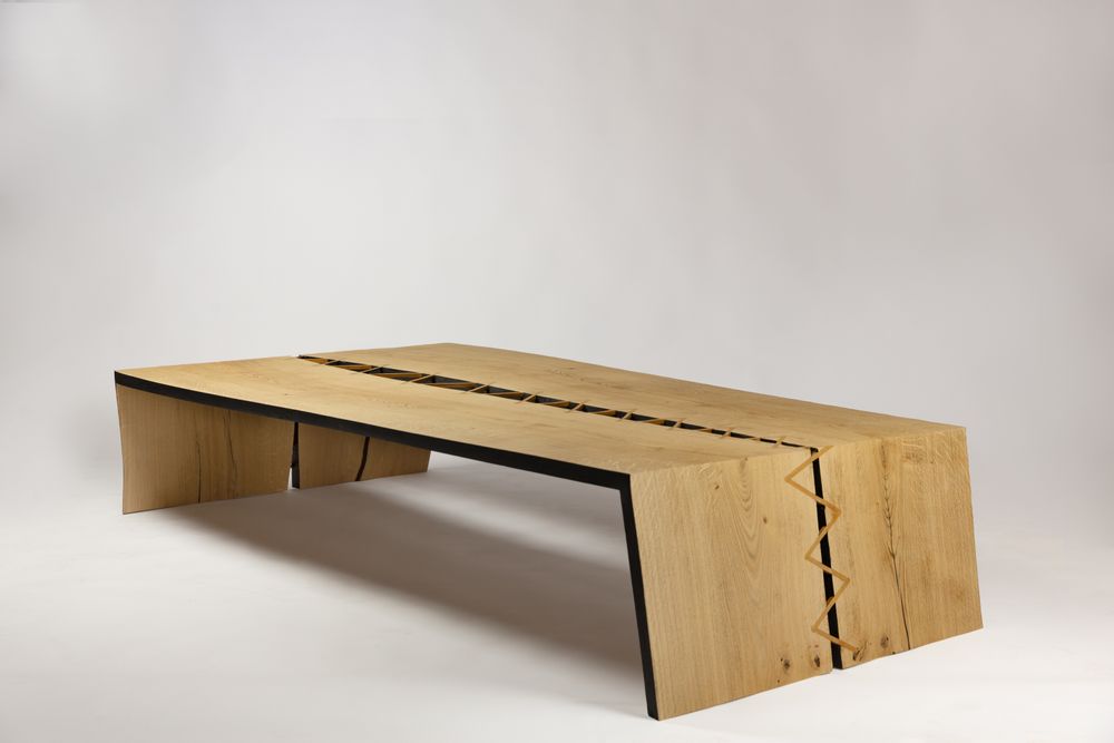 Design objects - Coffee table with stitching in itauba - MR LOUIS