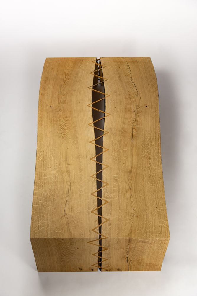 Design objects - Coffee table with stitching in itauba - MR LOUIS