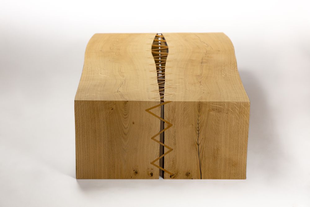 Design objects - Coffee table with stitching in itauba - MR LOUIS