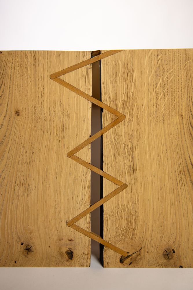 Design objects - Coffee table with stitching in itauba - MR LOUIS