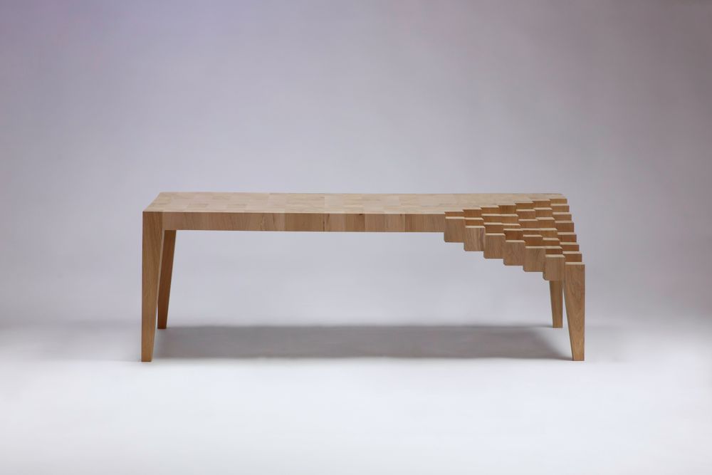 Coffee tables - Coffee table in solid oak of Burgundy I Utopia des Perfections 4 - MR LOUIS