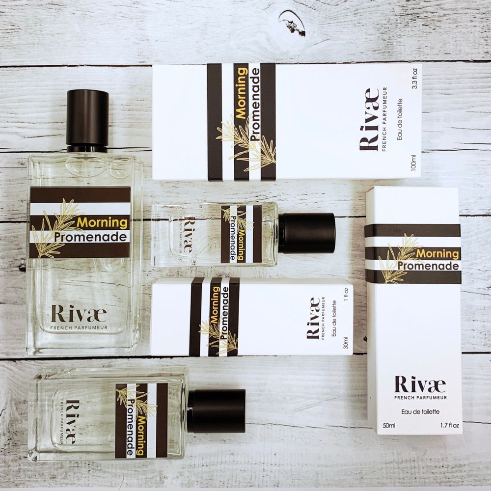 Fragrance for women & men - Morning Promenade - Citrus and Marine Notes - RIVAE