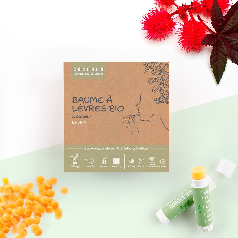 Spa - Coffret cosmetique Baumes à lèvres Maison - COSCOON - DIY COSMETIQUE