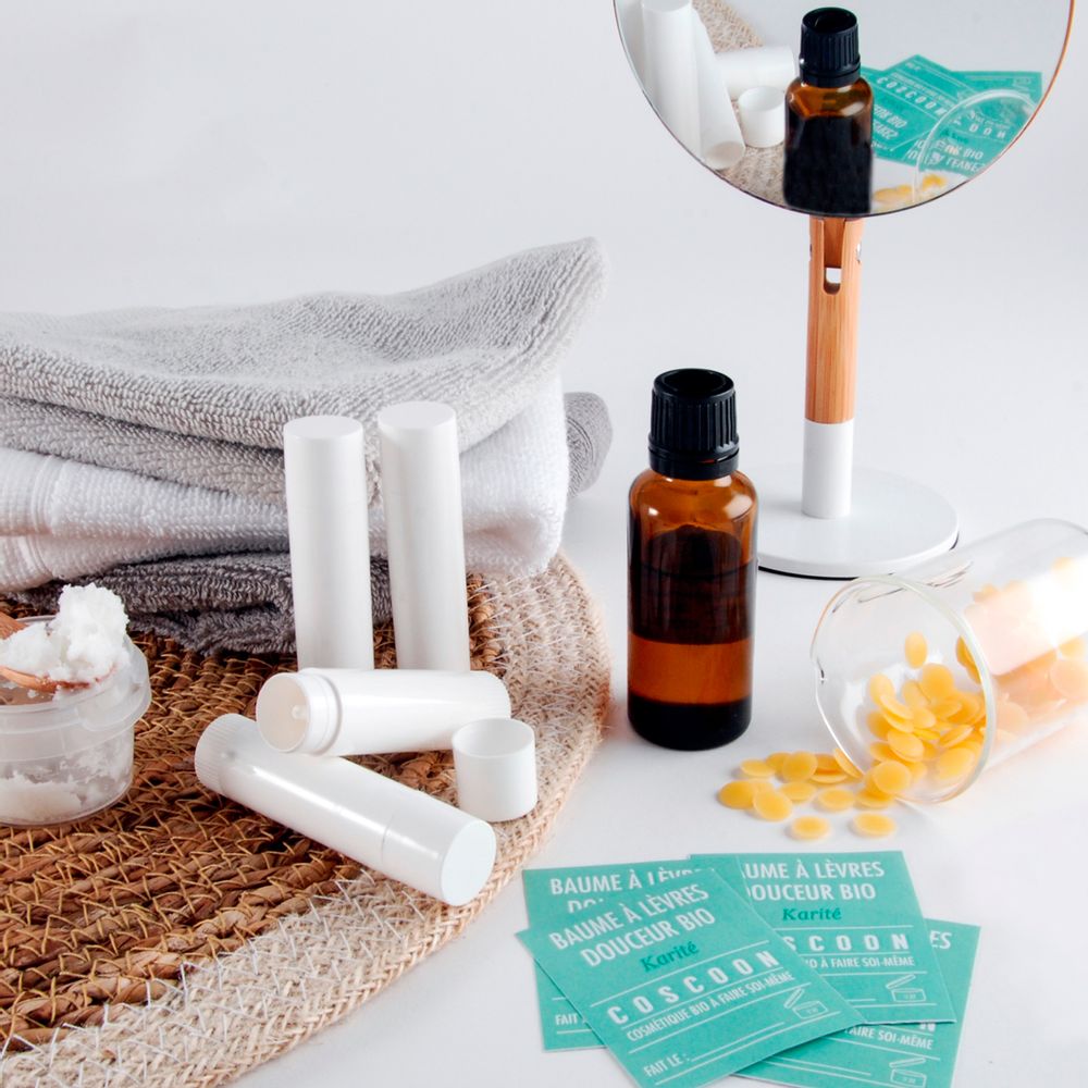 Spa - Coffret cosmetique Baumes à lèvres Maison - COSCOON - DIY COSMETIQUE