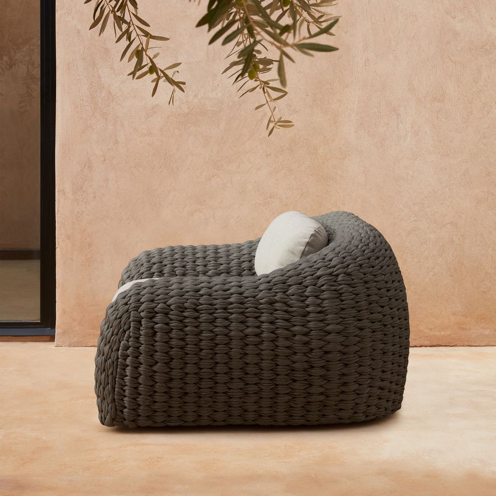 Fauteuils de jardin - Canapé une place Kobo anthracite - MANUTTI