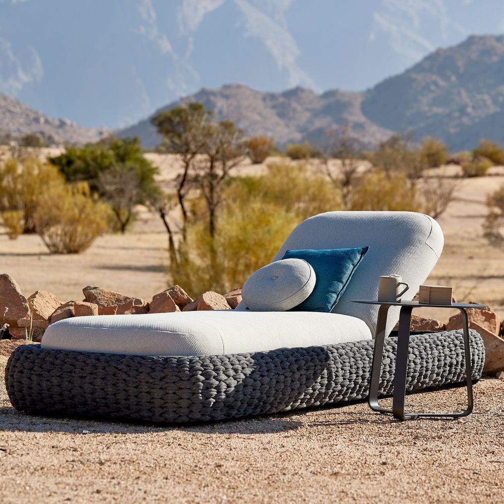 Deck chairs - Kobo lounger anthracite - MANUTTI
