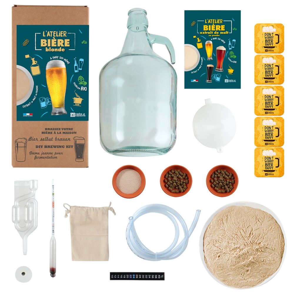 Caskets and boxes - Malt Powder Brewing Box 4L Blonde Beer - RADIS ET CAPUCINE