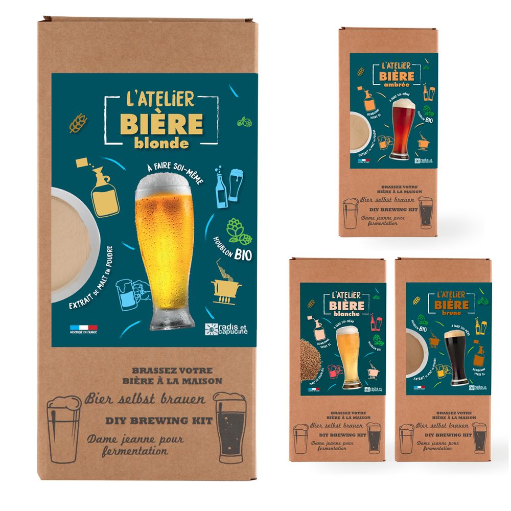 Caskets and boxes - Malt Powder Brewing Box 4L Blonde Beer - RADIS ET CAPUCINE