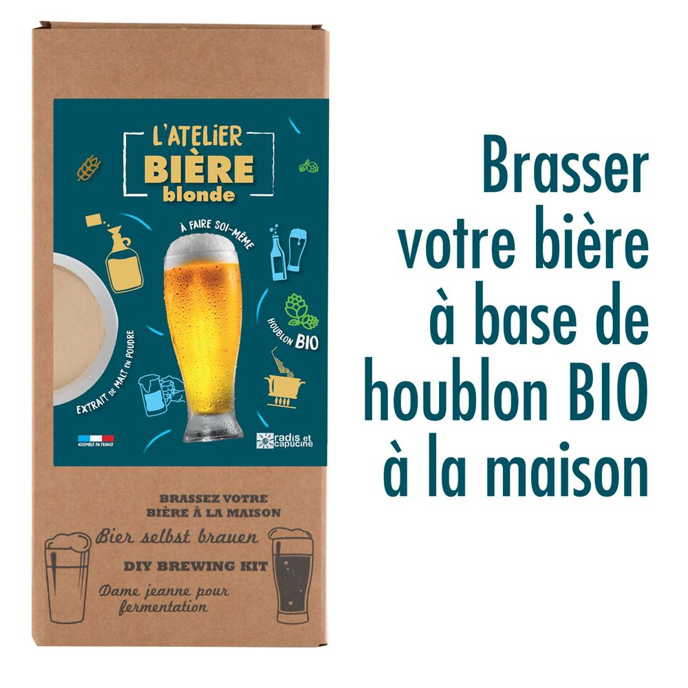 Caskets and boxes - Malt Powder Brewing Box 4L Blonde Beer - RADIS ET CAPUCINE