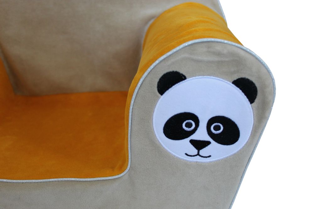 Children's sofas and lounge chairs - Polyvelvet Club Armchair - PETIT POUCE FACTORY
