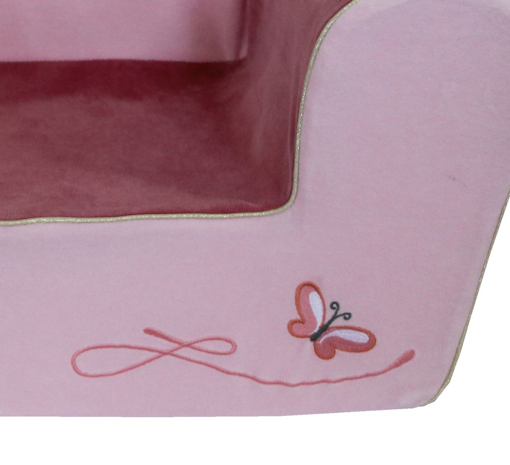 Children's sofas and lounge chairs - Polyvelvet Club Armchair - PETIT POUCE FACTORY