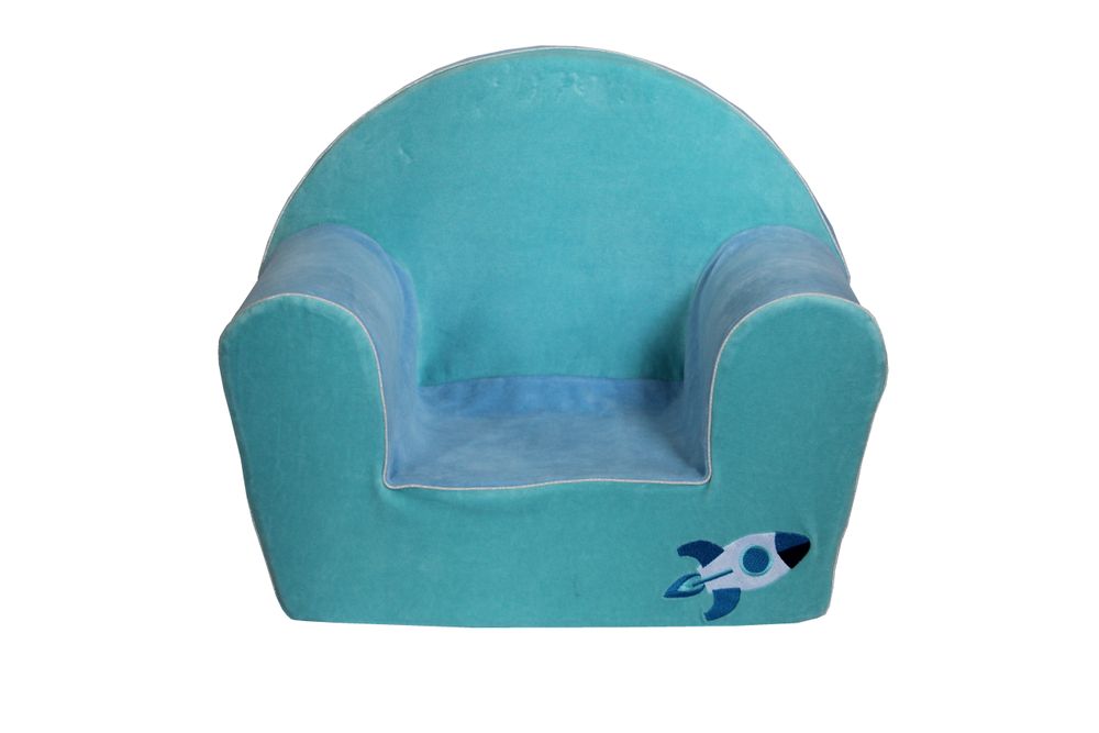 Children's sofas and lounge chairs - Polyvelvet Club Armchair - PETIT POUCE FACTORY