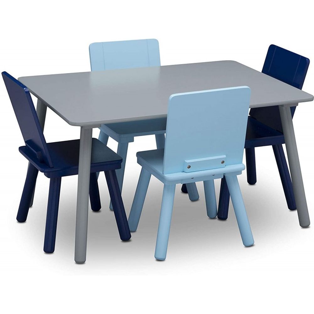 Bureaux - Table rectangulaire et 4 chaises pour enfant - PETIT POUCE FACTORY