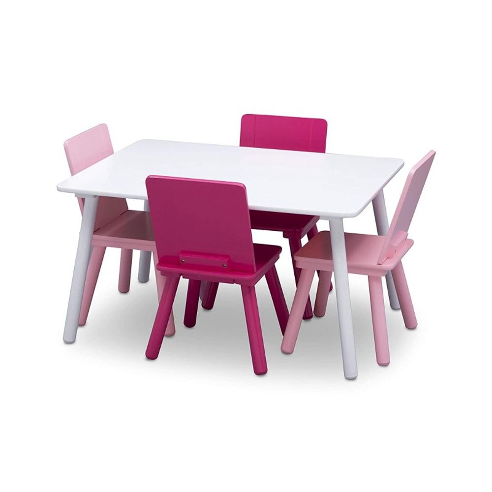 Bureaux - Table rectangulaire et 4 chaises pour enfant - PETIT POUCE FACTORY