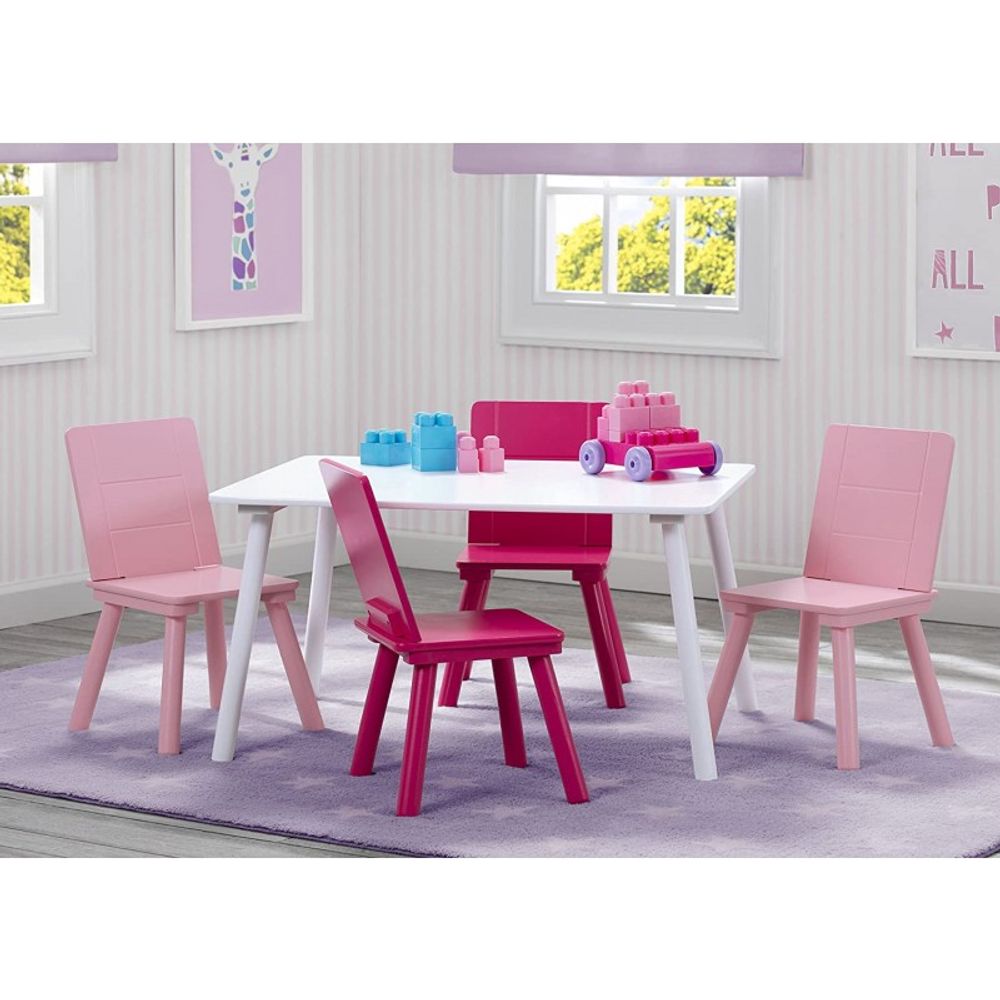 Bureaux - Table rectangulaire et 4 chaises pour enfant - PETIT POUCE FACTORY