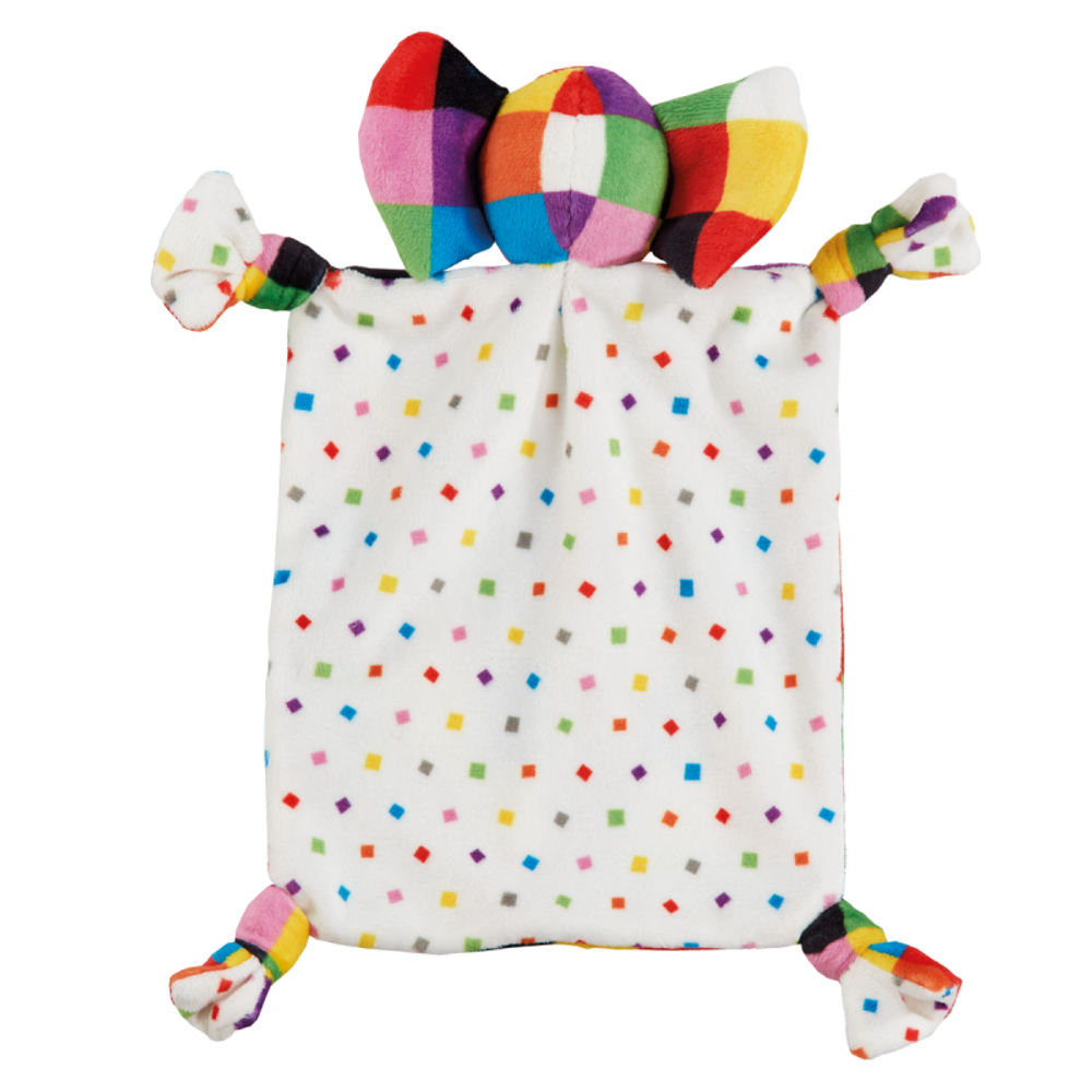 Cadeaux - Elmer doudou plat - PETIT POUCE FACTORY
