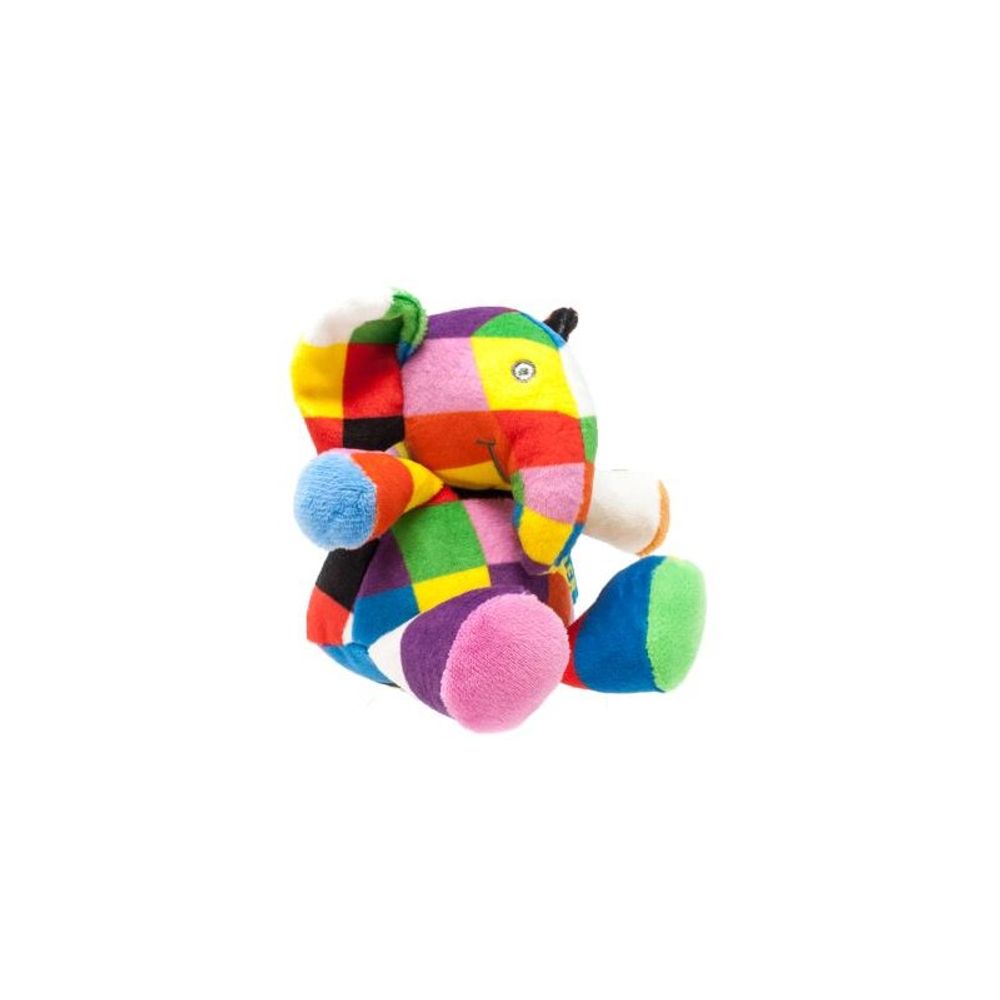 Cadeaux - Elmer peluche hochet - PETIT POUCE FACTORY