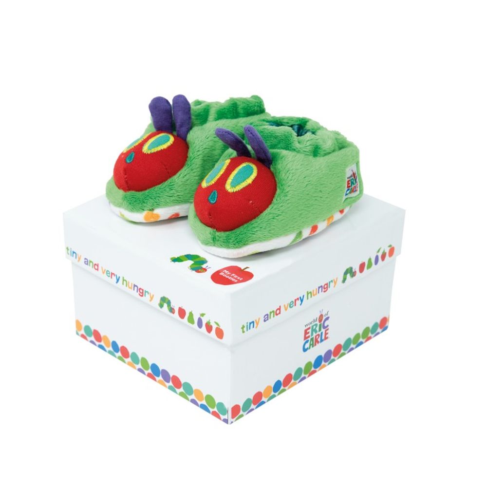 Cadeaux - Chaussons hochet La Chenille qui fait des Trous - PETIT POUCE FACTORY